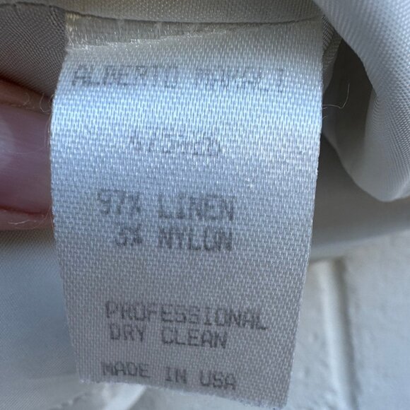 Vintage Alberto Makali Linen Animal Print Blazer - Picture 7 of 9